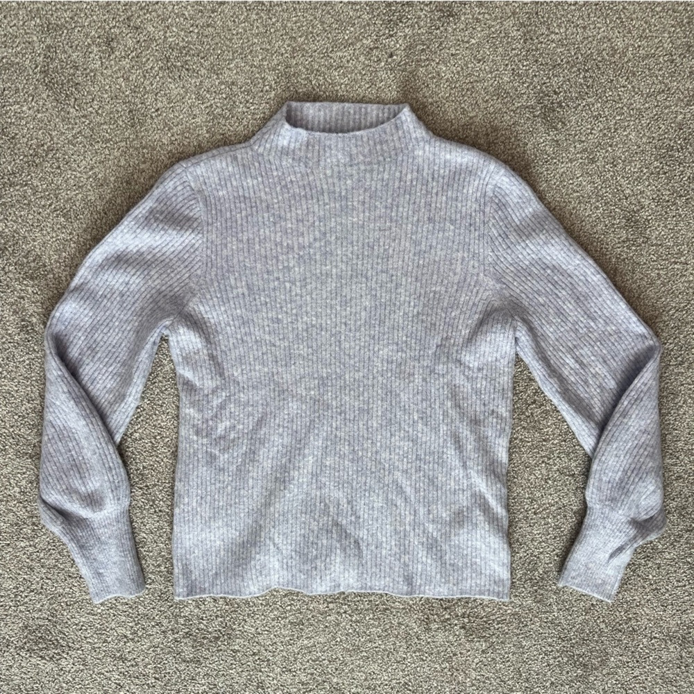 J. Crew Womens Mock Neck Extra Soft Sweater- Light Purple Size Medium